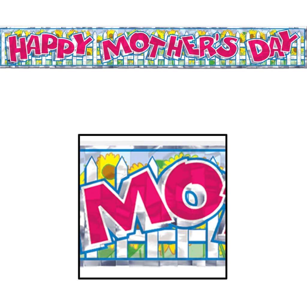 Metallic Mother's Day Fringe Banner 