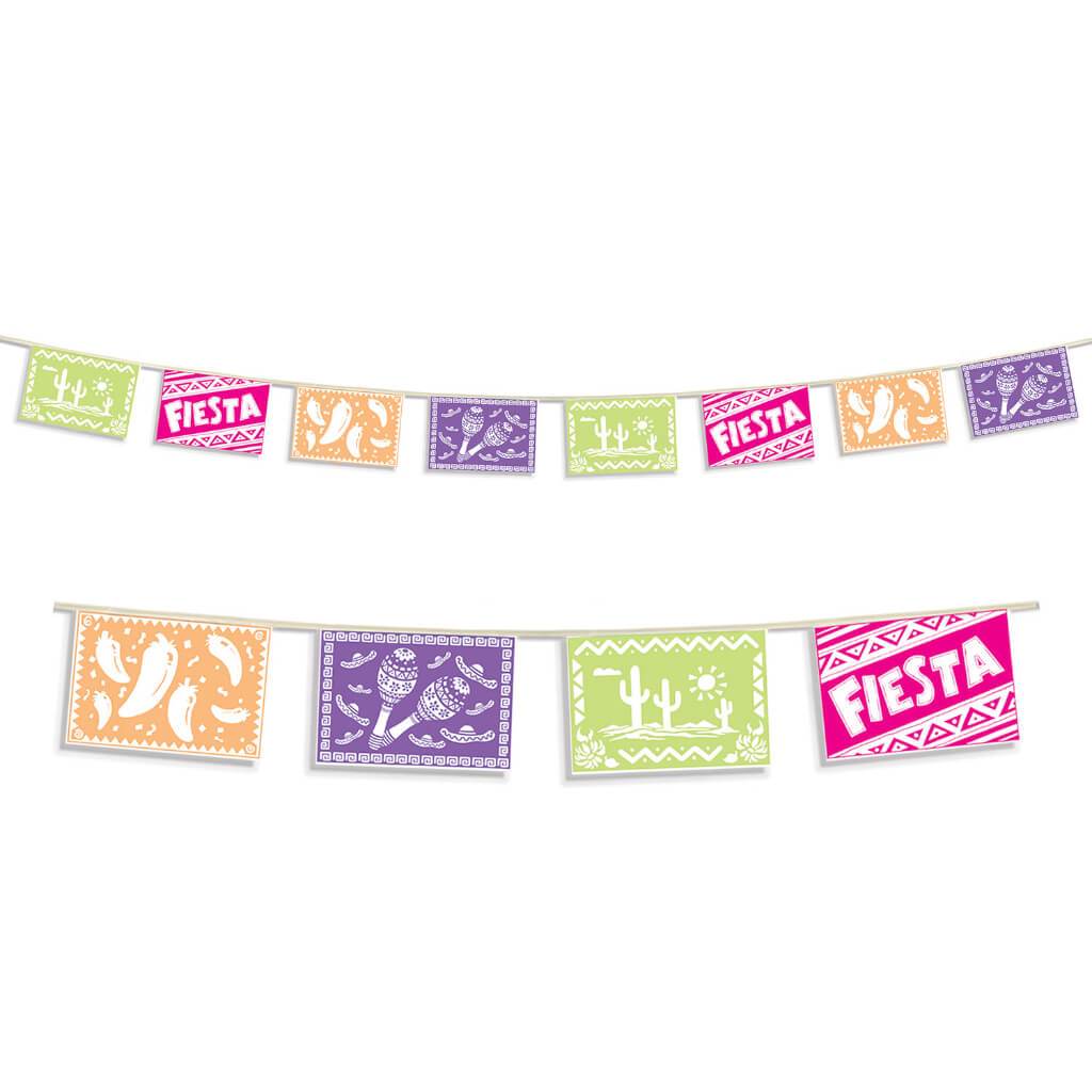 Fiesta Picado Style Pennant Banner 