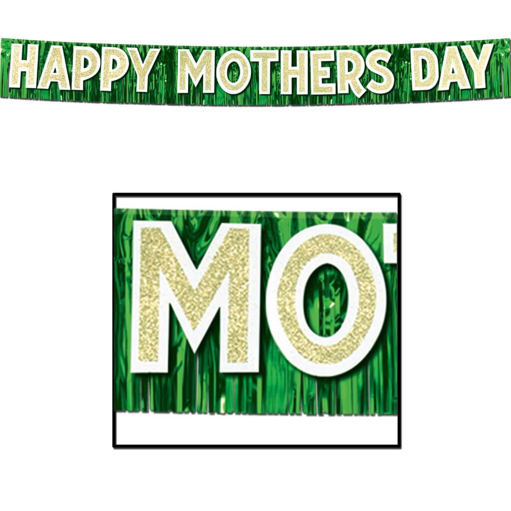 Metallic Happy Mother&#39;s Day Banner 