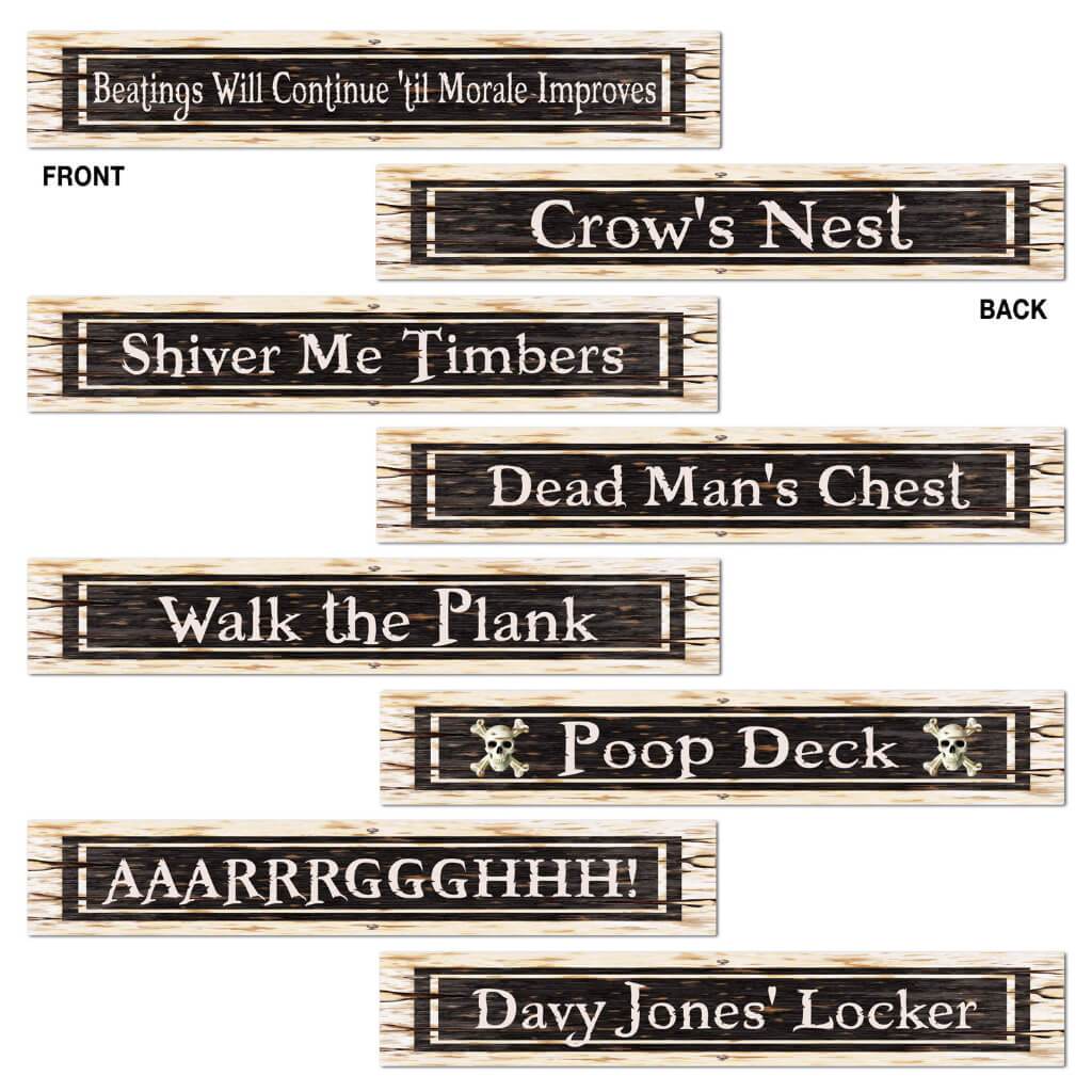 Pirate Sign Cut-Outs 