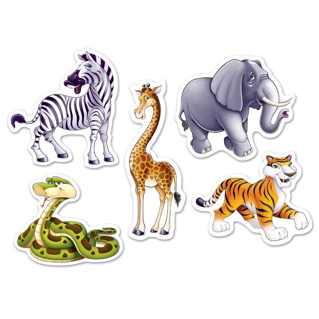 Mini Jungle Animal Cut-Outs 