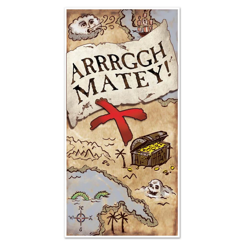 Treasure Map Door Cover 