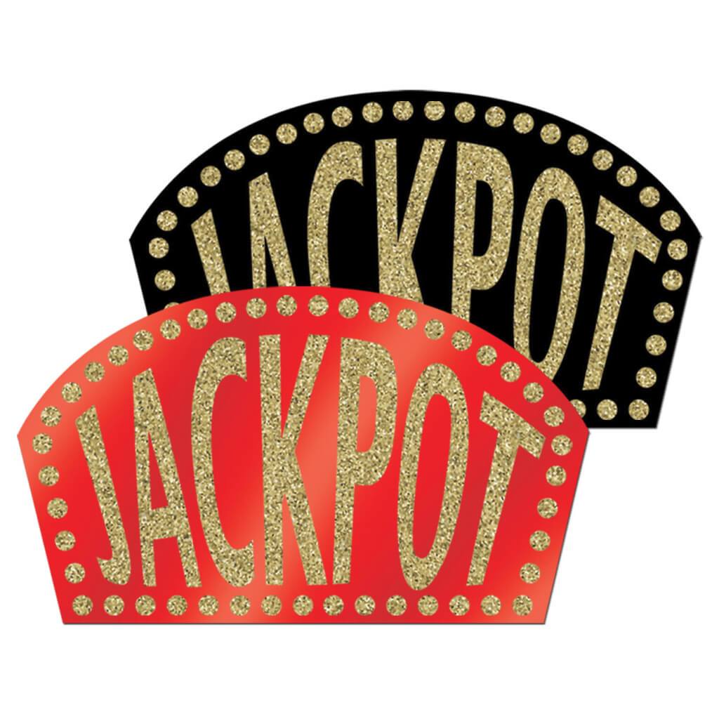 Glittered Jackpot Signs 