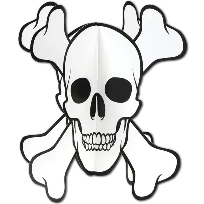 3-D Skull & Crossbones 