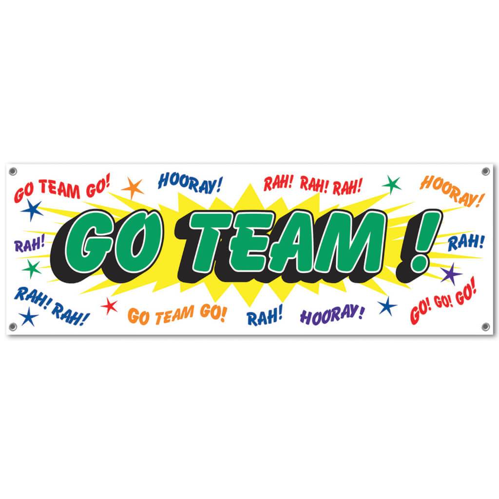 Go Team! Sign Banner 