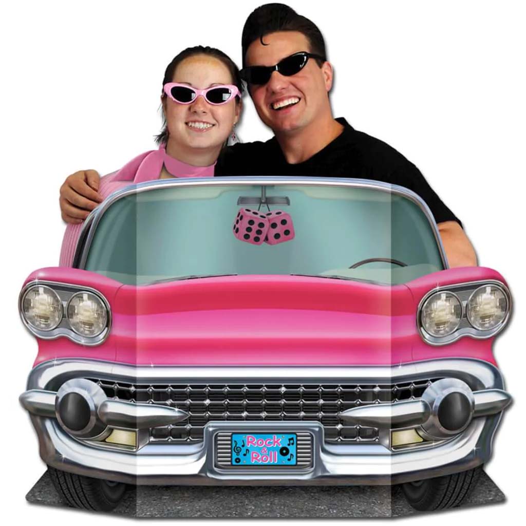 Pink Convertible Photo Prop 