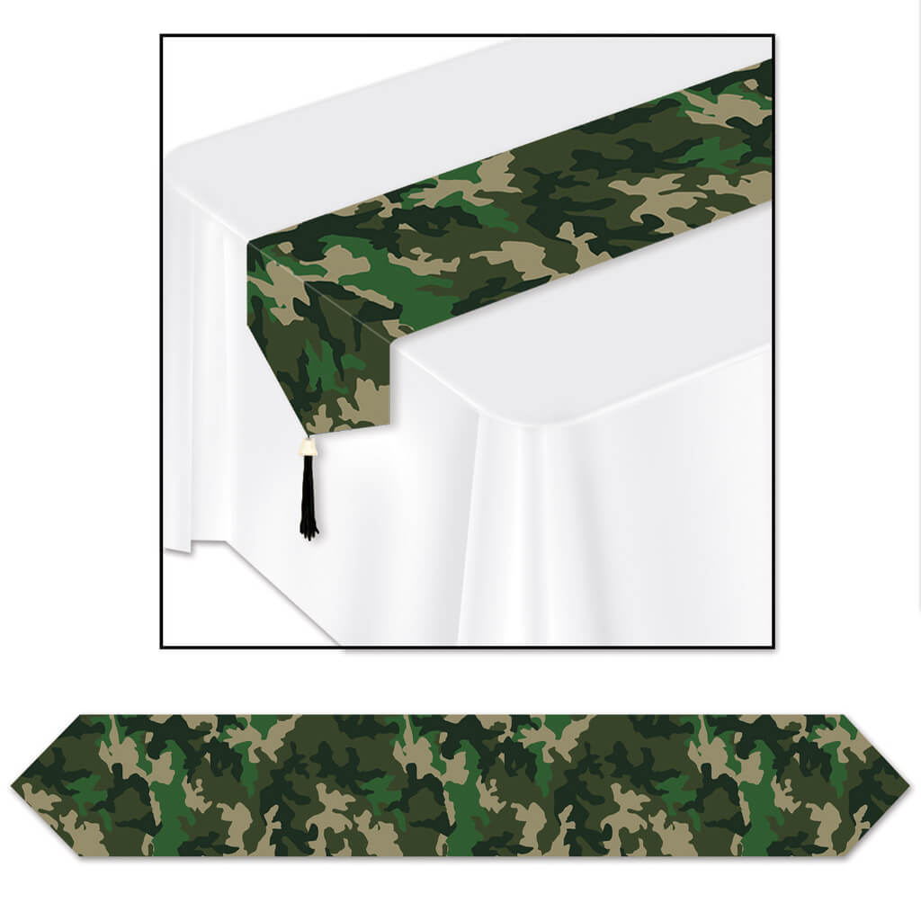 Printed Camo Table Runner 