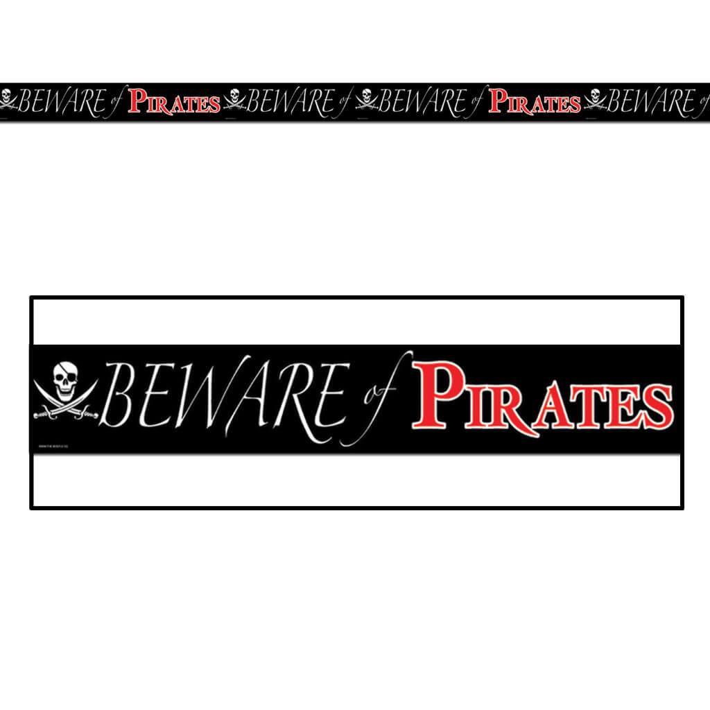 Beware Of Pirates Party Tape 