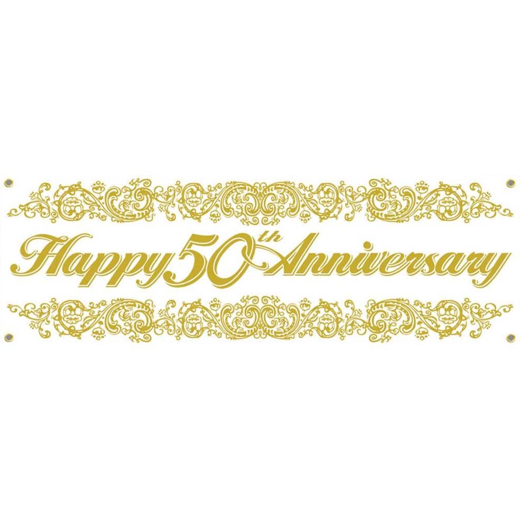 50th Anniversary Sign Banner 