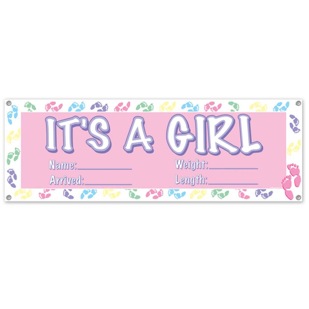 It&#39;s A Girl Sign Banner 