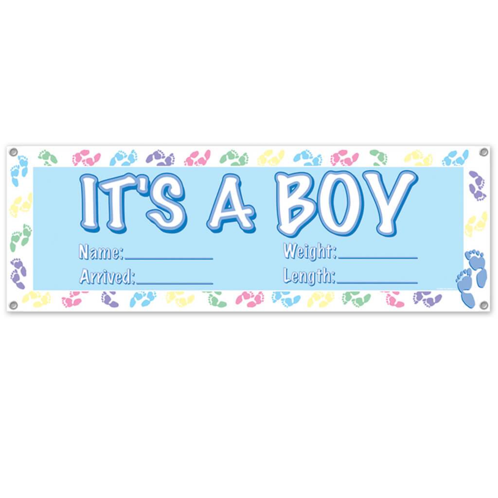 It&#39;s A Boy Sign Banner 