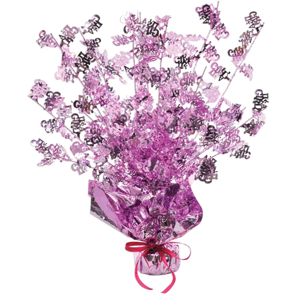 Centerpiece It's A Girl! Gleam 'N Burst 