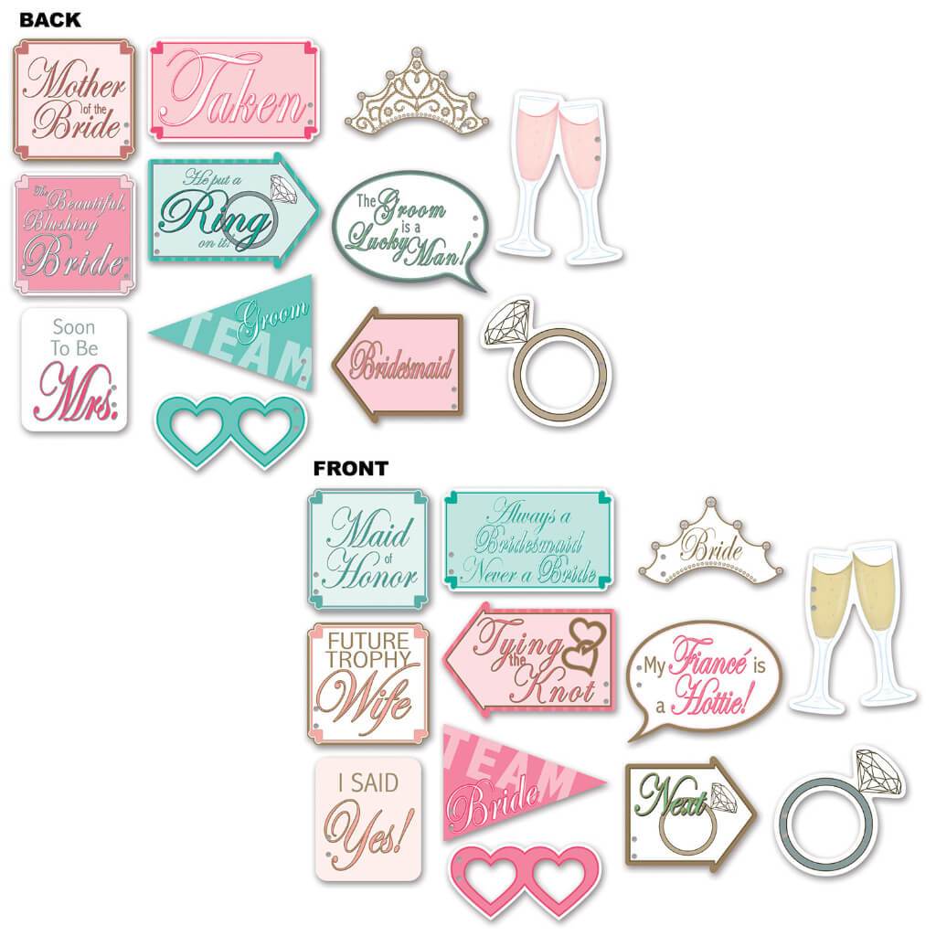 Photo Fun Signs Wedding Shower 