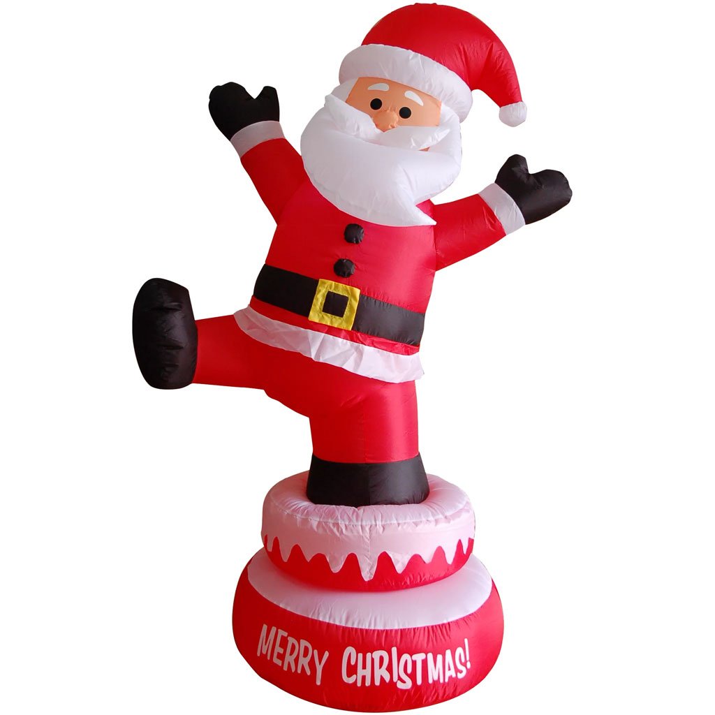 INFLATABLE ROTATING SANTA  5FT