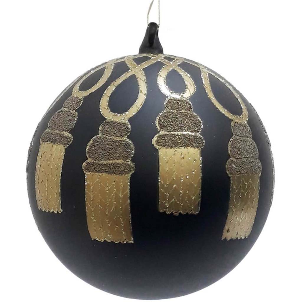 Glass Tassel Ball Ornament 