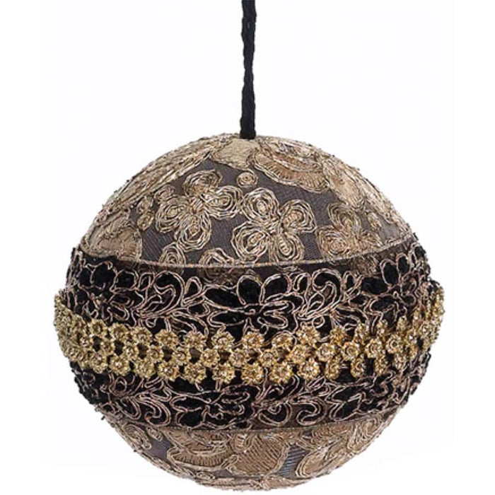 Rhinestone Lace Ball Ornament 