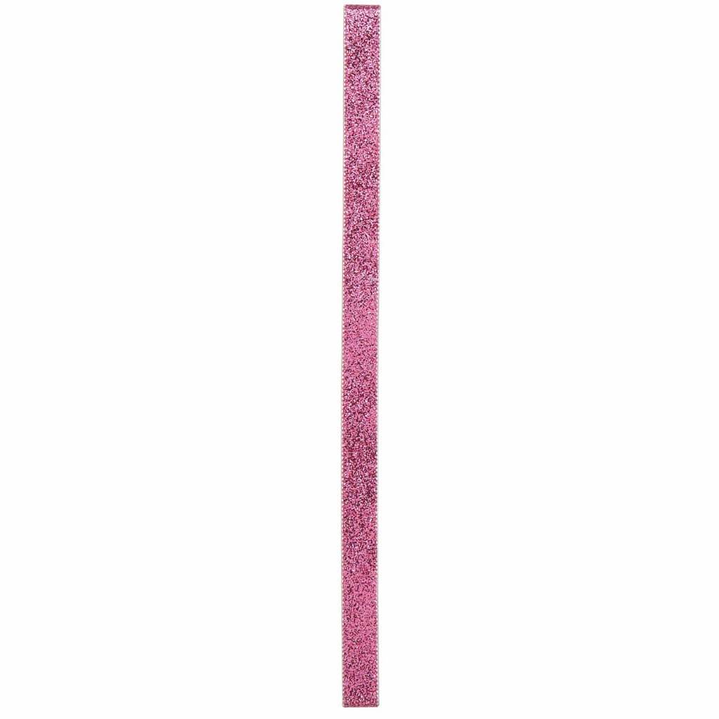 GLITTER RIBBON FUCHSIA .625X3YD 