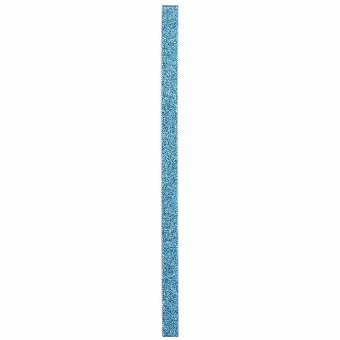 Blue Glitter Ribbon .625 x 3yd 