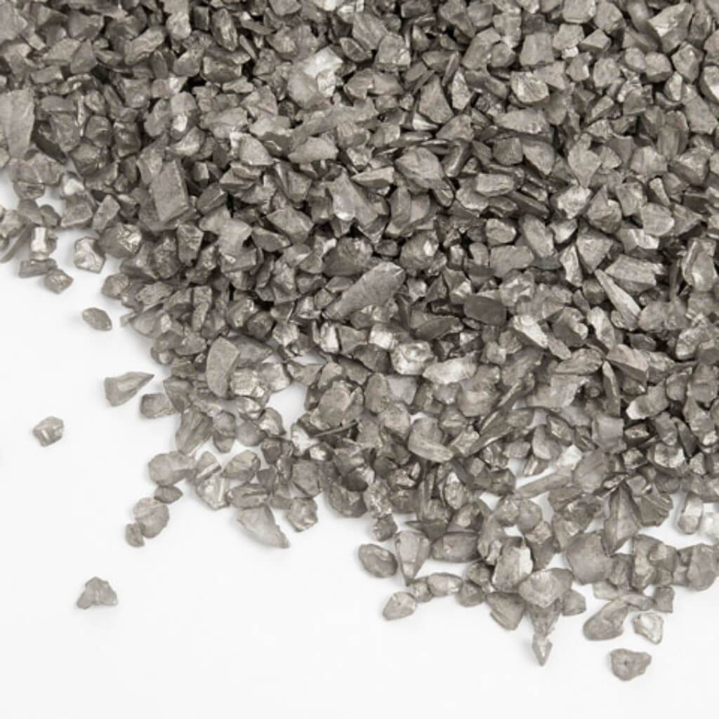 Crushed Glass Vase Filler Silver Chips 500 grams 