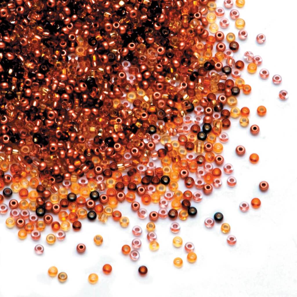 SEED BEAD COPPER MIX 10/0 24G 