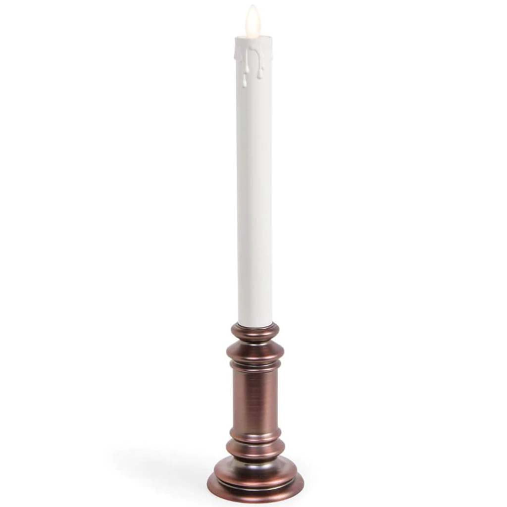 WINDOW TAPER CANDLE ONYX BASE 8IN 