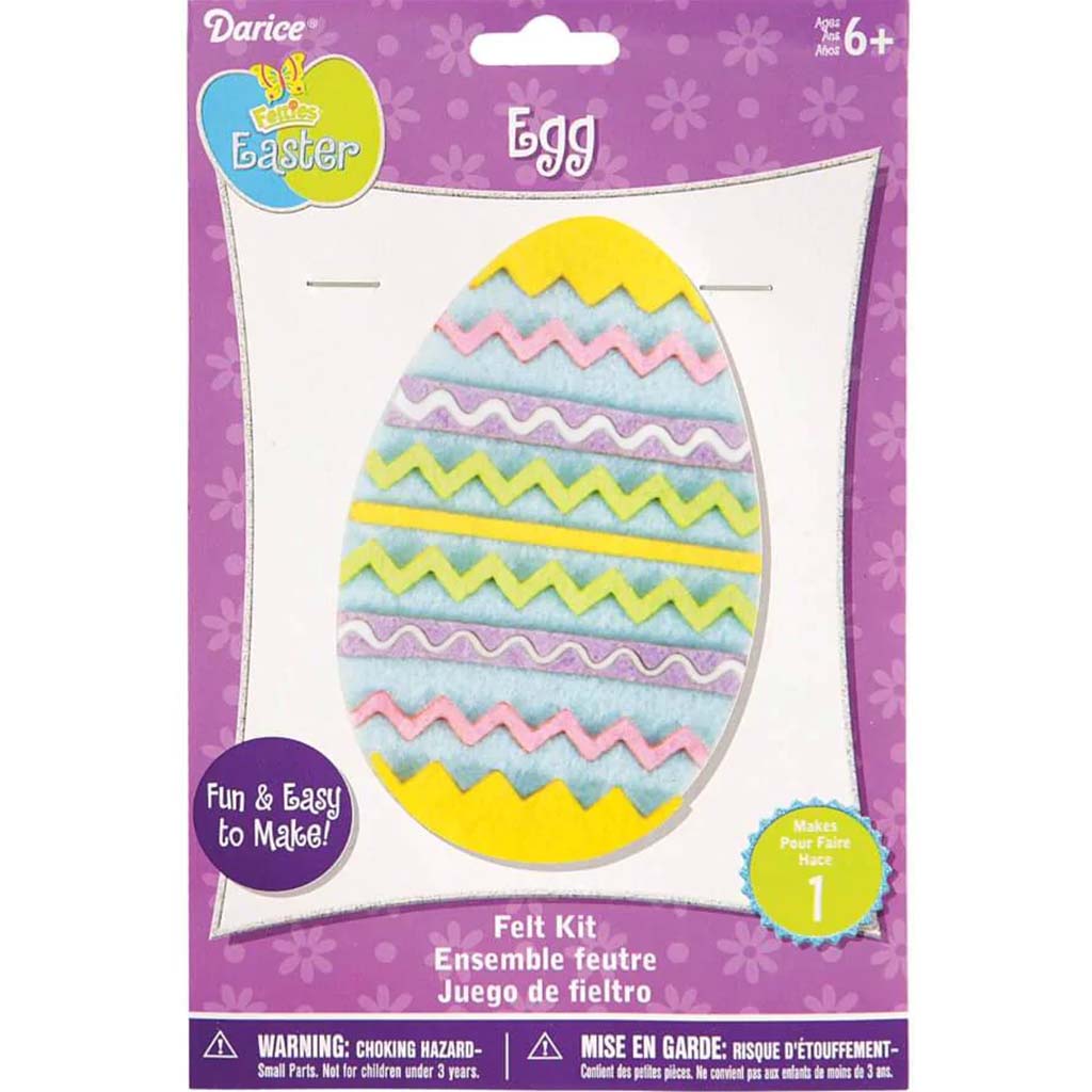 Felt Kit Egg Zig Zag 