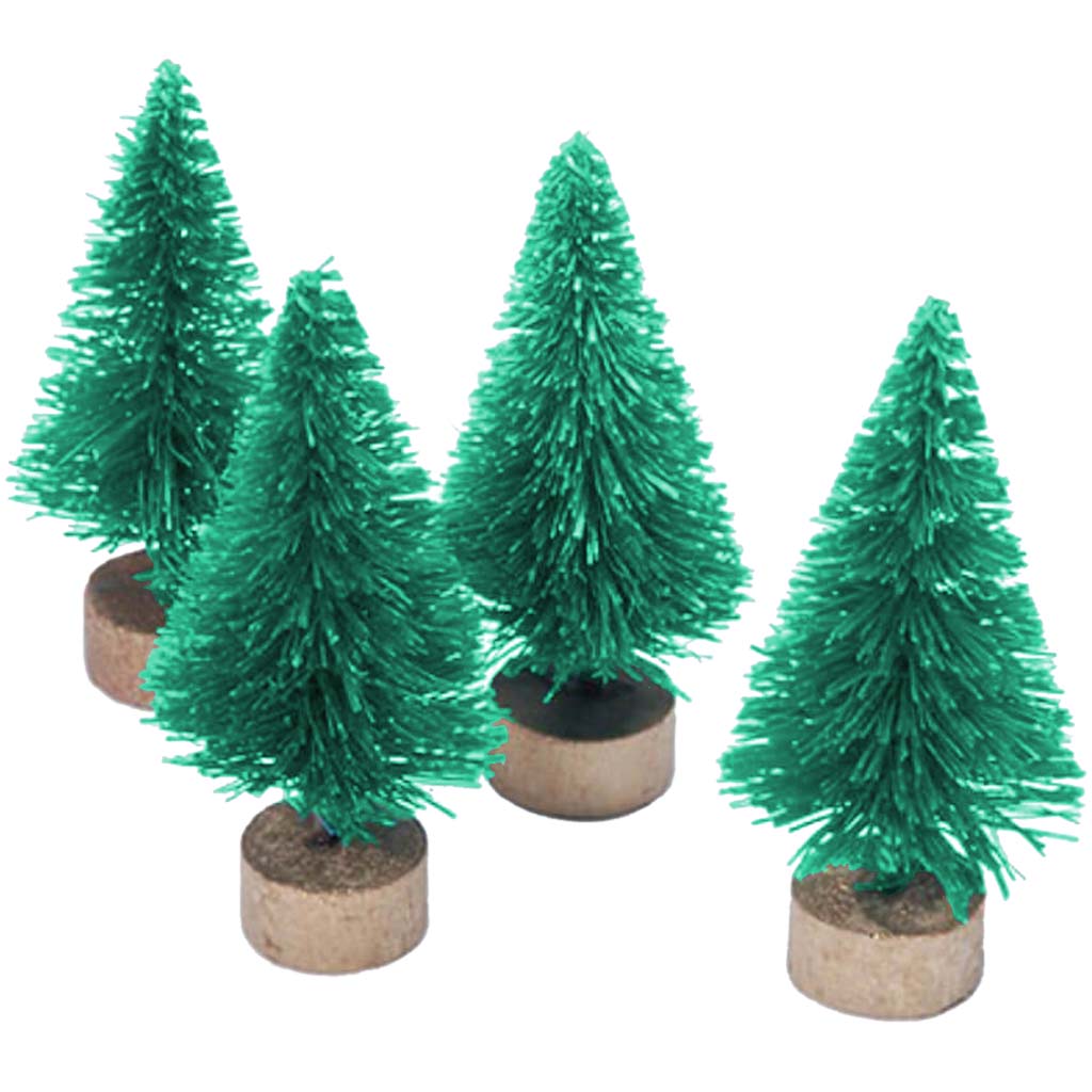 Sisal Tree Green 4pcs 1.5 inches 