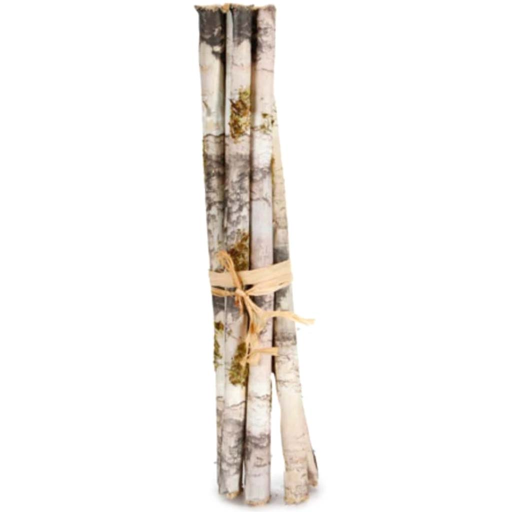 Faux Birch Logs White 11.8 inches 6 Logs 