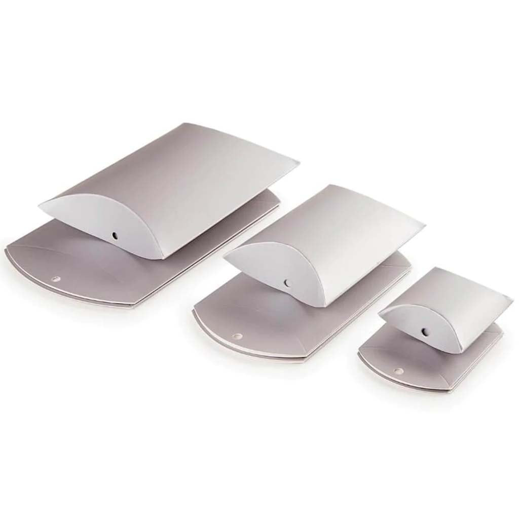 PILLOW BOXES MATTE SILVER 9PC 