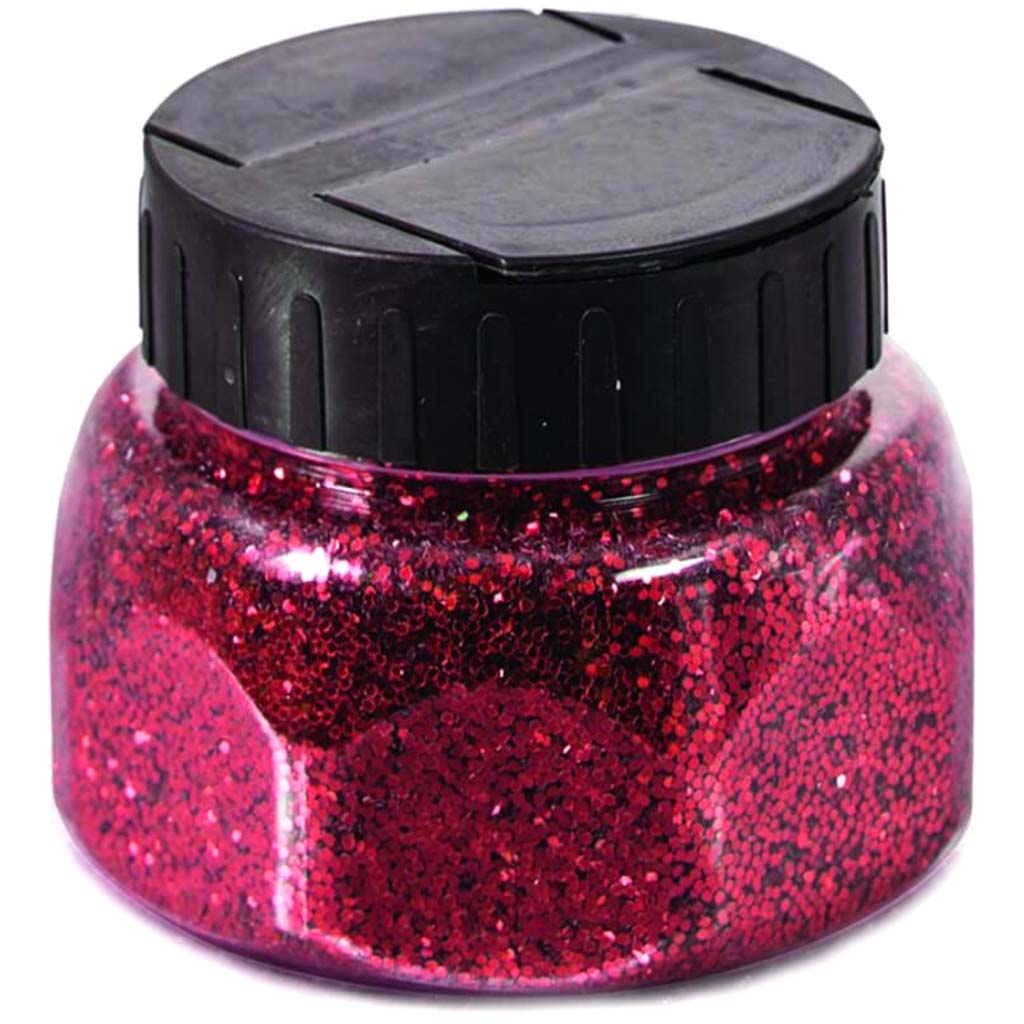 8OZ GLITTER RED 