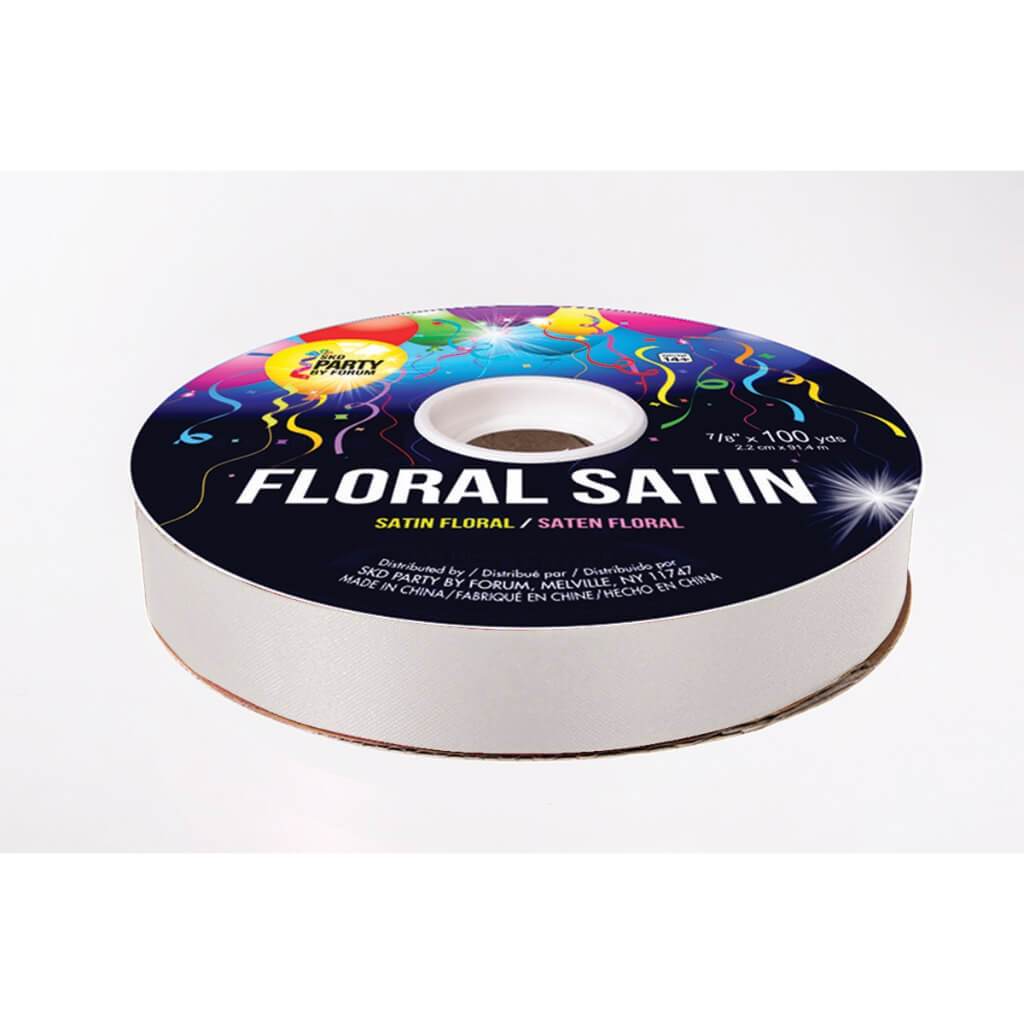 #5 FLORAL SATIN WHITE 