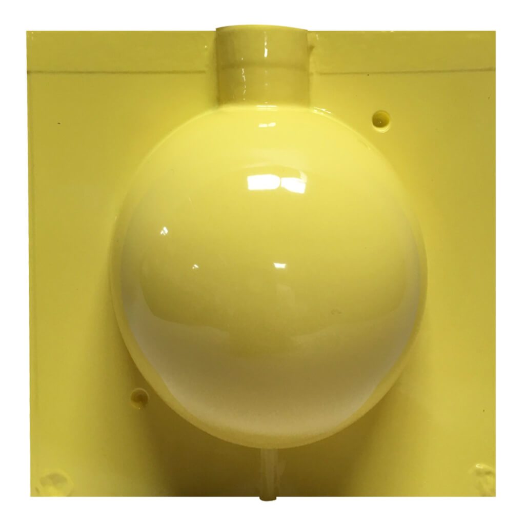 Plastic Candle Mold Ball 4in 