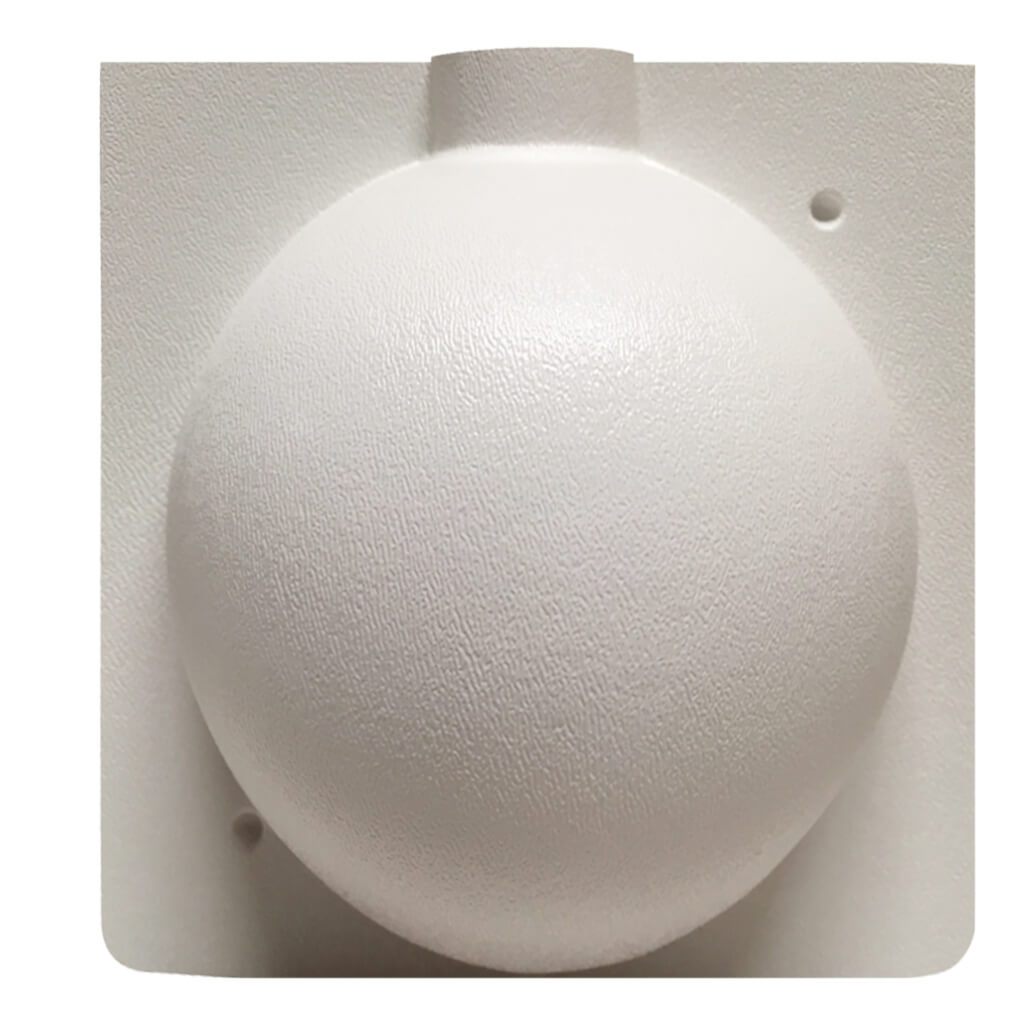 Plastic Candle Mold Ball 5in 