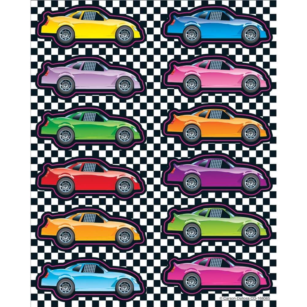 Race Cars Shape Stickers PK-Grade 5 