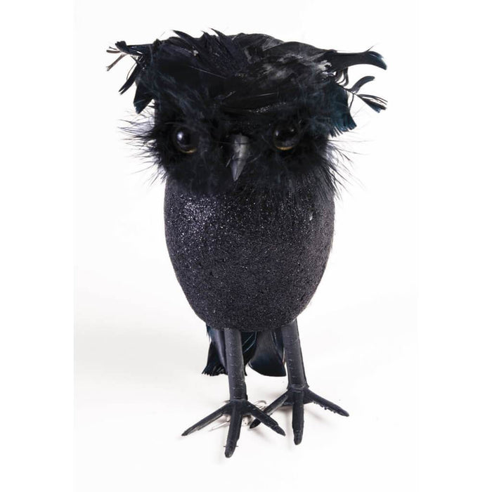 Owl Glitter Black