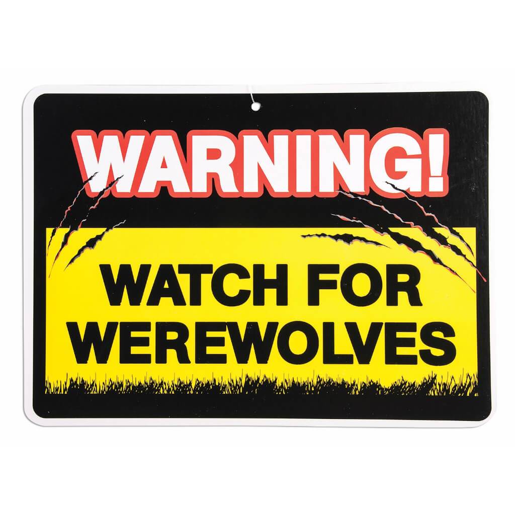 Warning Sign Watch Out Vampire