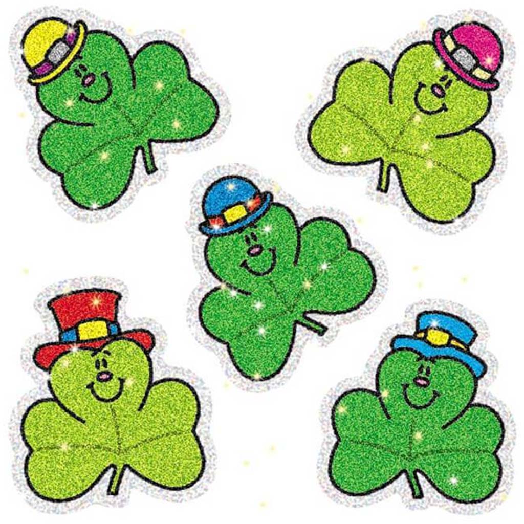 Shamrocks Dazzle Stickers 