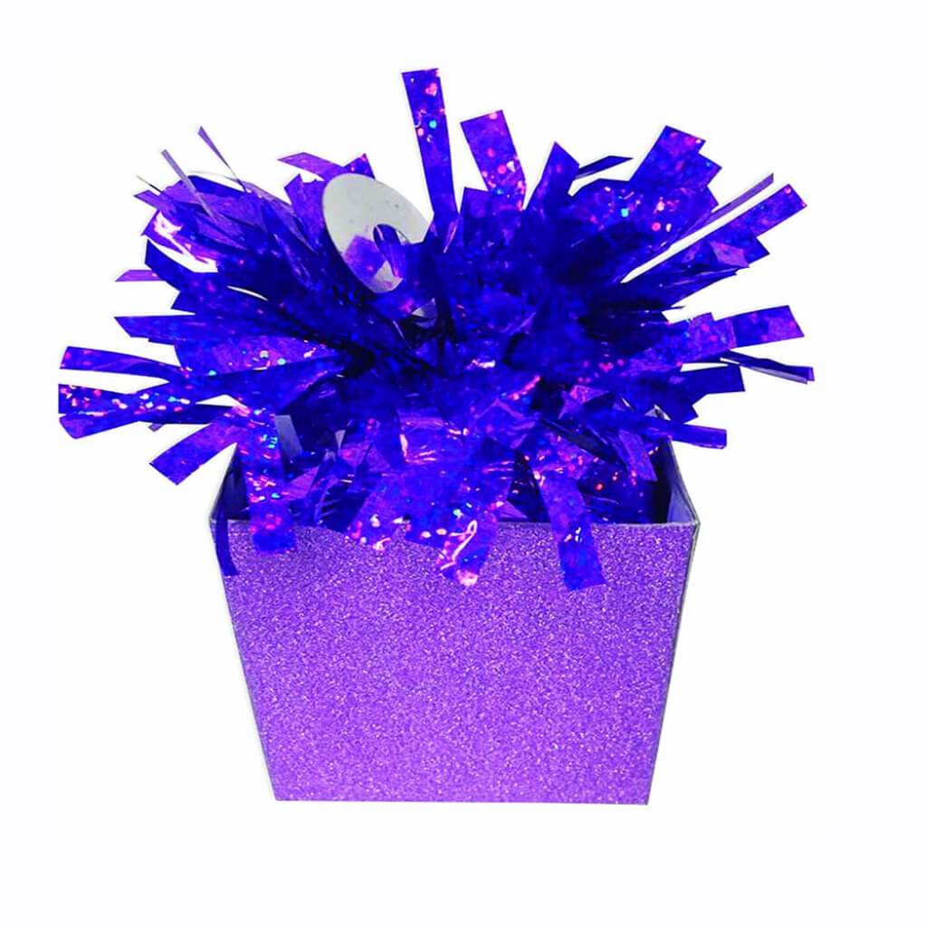 BOX BALLOON WEIGHT PURPLE 