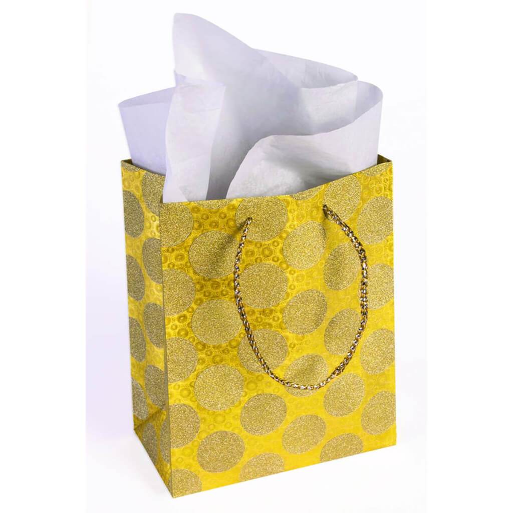 GOLD DOT DIAMOND GIFT BAG 