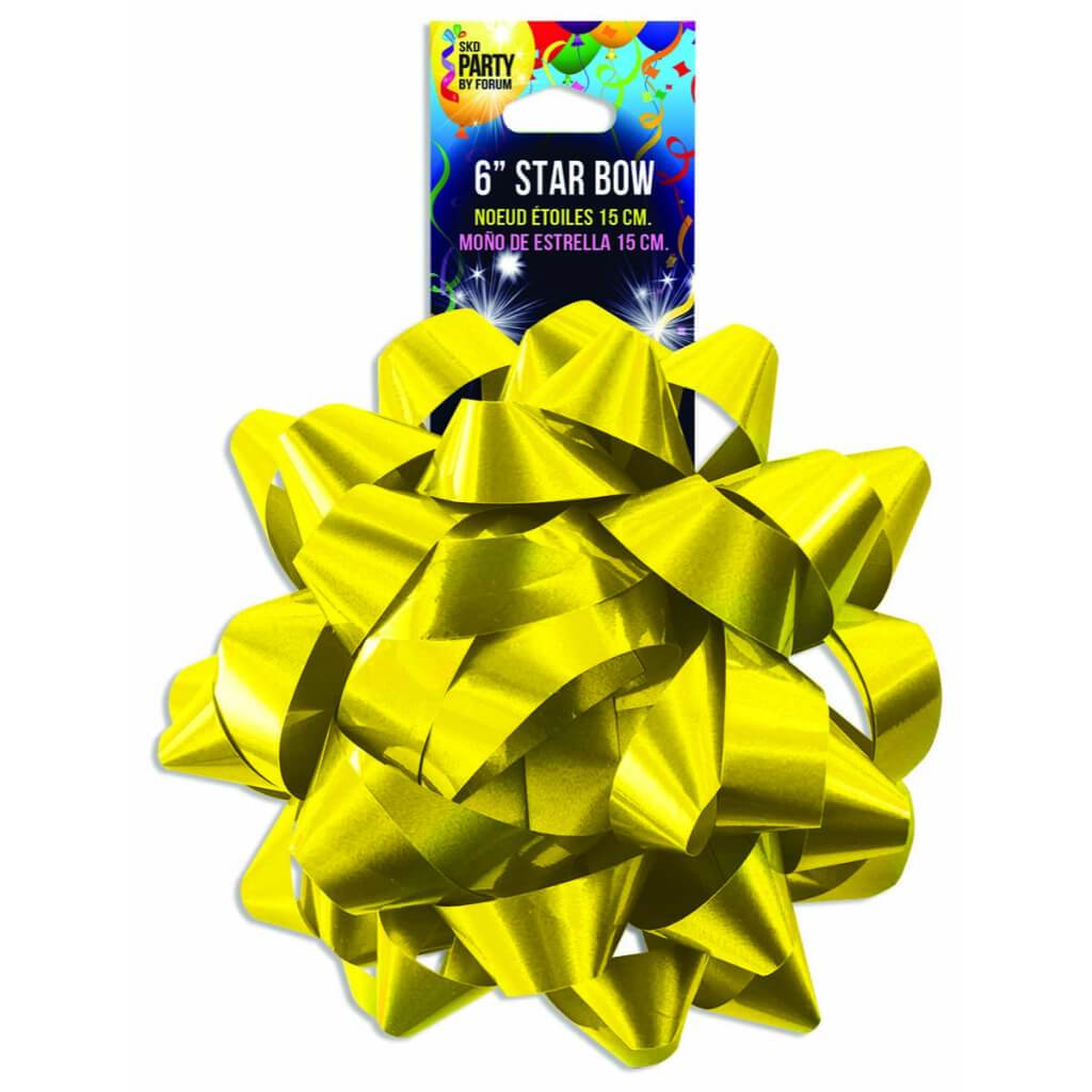 6" STAR BOW LACUER Y 