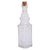 Clear Glass Bottle with Cork 6.5in