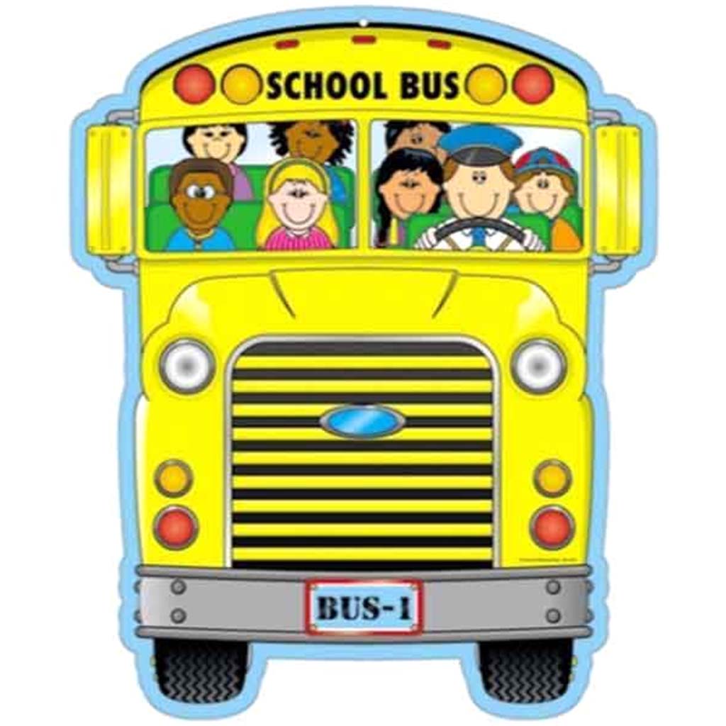 School Bus Two Sided Decoration 