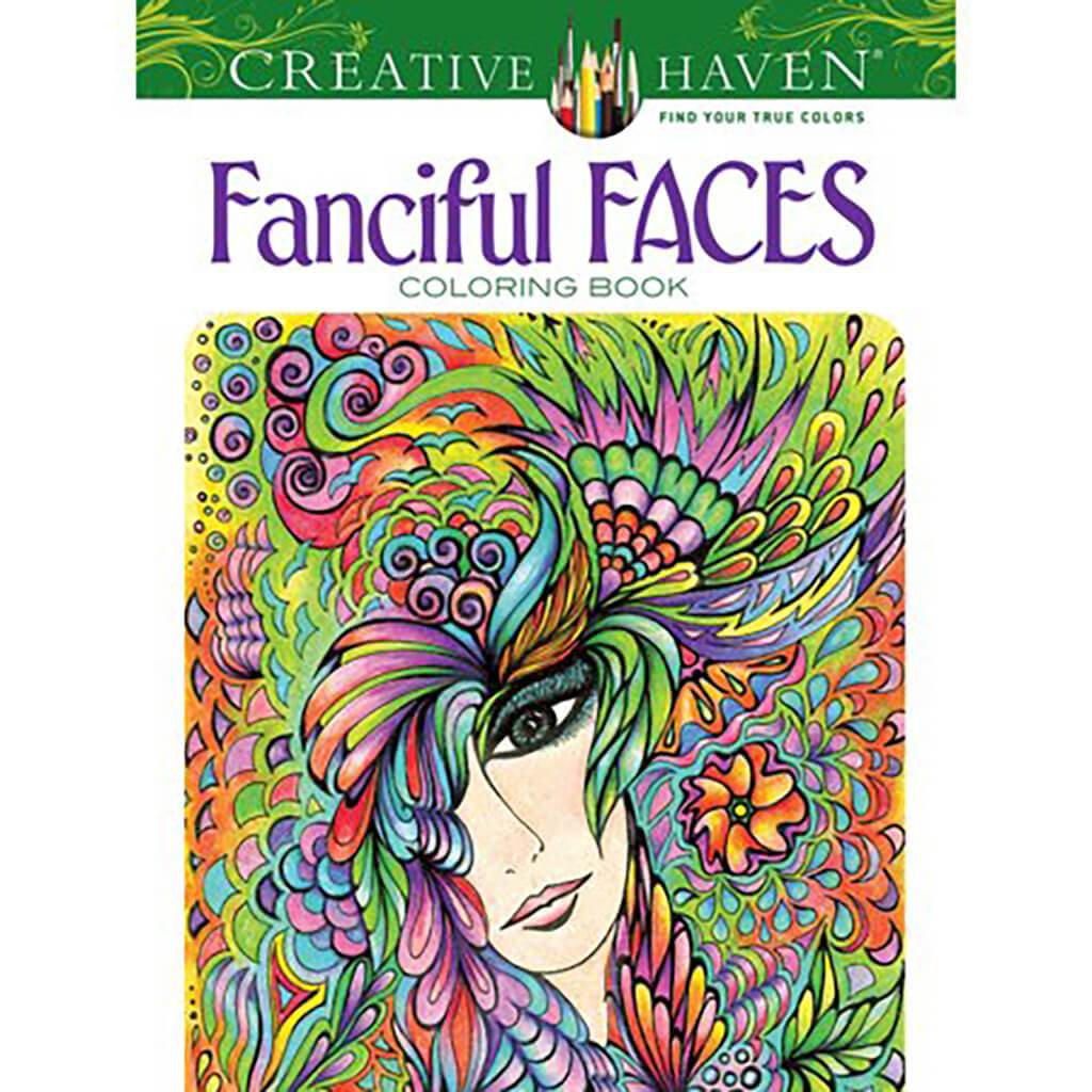 Creative Haven Coloring Books Fanciful Faces