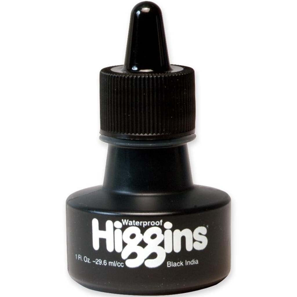 Higgins Waterproof Black Ink 1oz