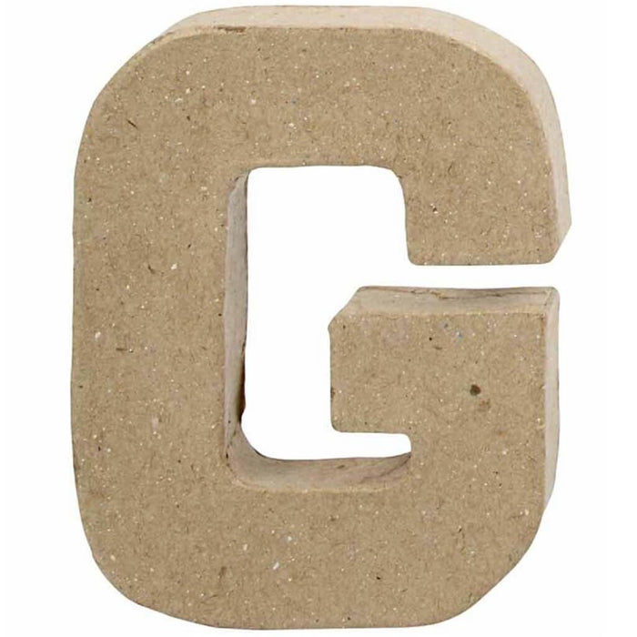 Paper Mache Letter G 4in