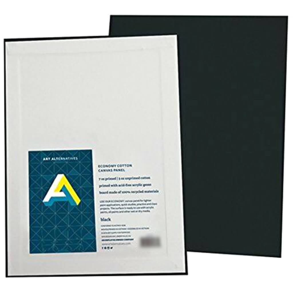 Canvas Panel Super Value Packs Black 12in x 12in 4pk