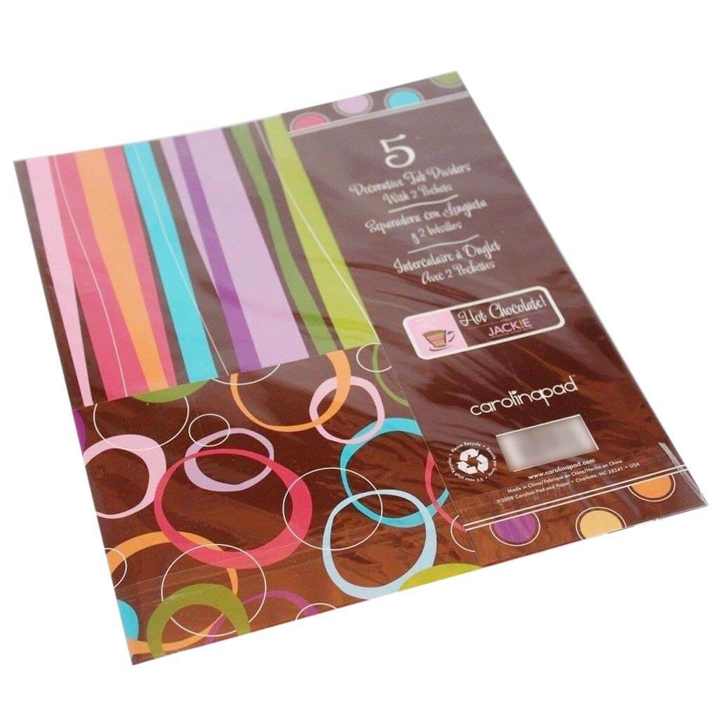 Dividers Fashion 5 Tab Hot Chocolate Carolina Pad