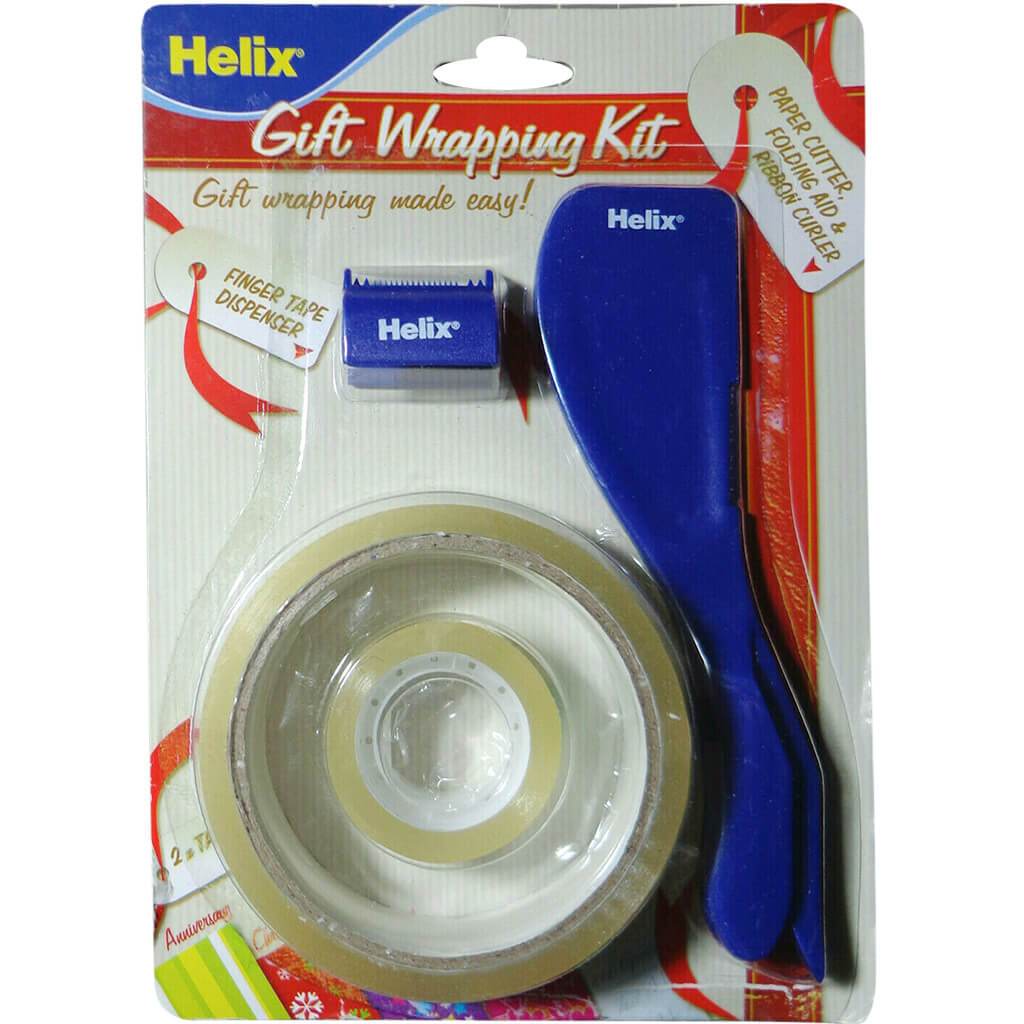 Gift Wrap Kit Helix Tape Cutter Ribbon Curler