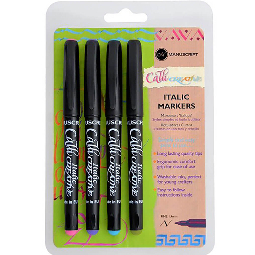 Manuscript CalliCreative Italic Assorted Markers Set of 4 Fine
