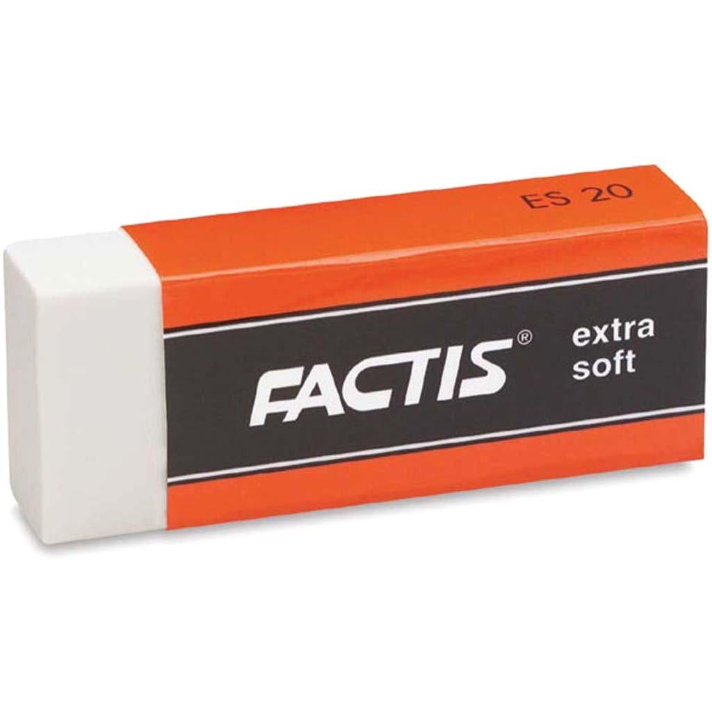 Factis Extra-Soft White Vinyl Eraser